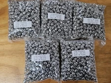 Bulk Lot of 2,500 Silver Shiny Metal Jingle Bells Small 10mm Christmas Crafts