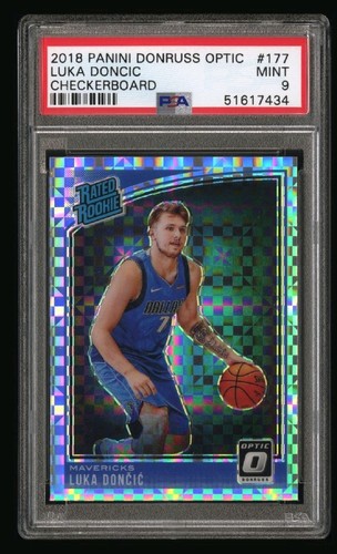 Luka Doncic [Checkerboard] #177 2018 Panini Donruss Optic card