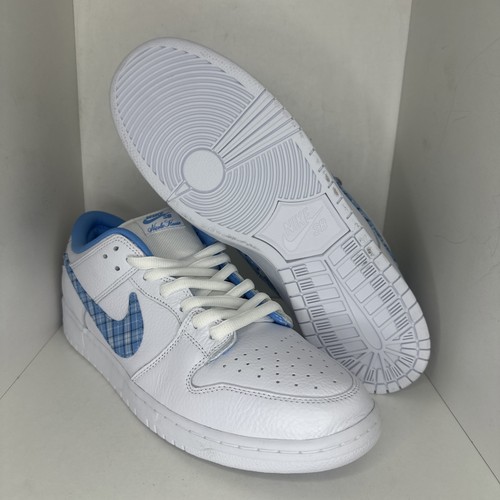 Nike SB Dunk Low Pro Nicole Haus bianche blu universitario FZ8802-100 da uomo taglia 15 - Foto 2 di 9