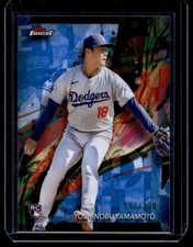 2024 Topps Finest Blue Common Yoshinobu Yamamoto RC 190/200 Los Angeles Dodgers