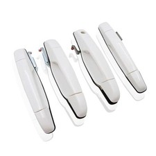  Door Handles Olympic White Fit for Cadillac Escalade，Fit for Chevy Avalanche 