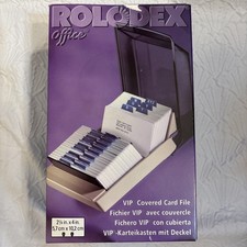 Rolodex Office 67012 Platinum Card File 500 2.25x4 Cards 2003 Vintage