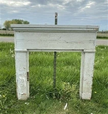 Antique Fireplace Mantel Surround (48.5x46) Architectural Salvage Rustic, A139