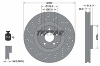 2X Textar Bremsscheibe Pro+ 92283905 FüR Mercedes Cls C218 Shooting Brake X218