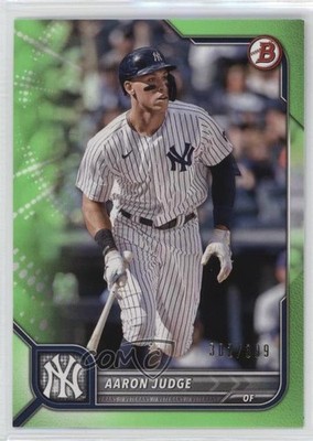 2022 Bowman Neon Green Border 302/399 Aaron Judge #2 1h17