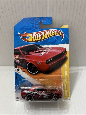2011 HW Premiere DODGE CHALLENGER DRIFT CAR Red 6/50 Chrome Rim Black OH5's