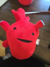 I Heart Guts Heart Red Plush Stuffed Soft Toy Pillow 12" 2010