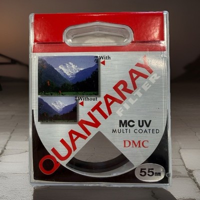 Quantaray 55mm Camera Lens MC UV Multi Coated DMC FILTER with Case