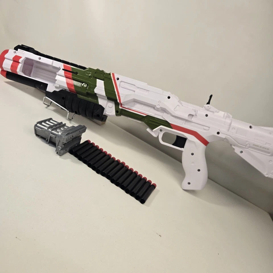 RARO BoomCo Halo UNSC M45D Blaze of Glory Dart Blaster con Clip PROBADO Foto 2 de 4