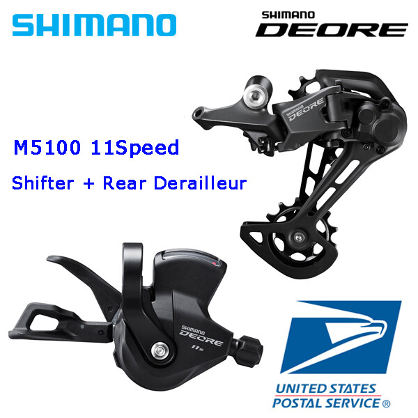 SHIMANO 11 SPEED シフター 2個セット NEW Shimano Deore 1x11 Speed M5100 2pcs Rear Derailleur + Right