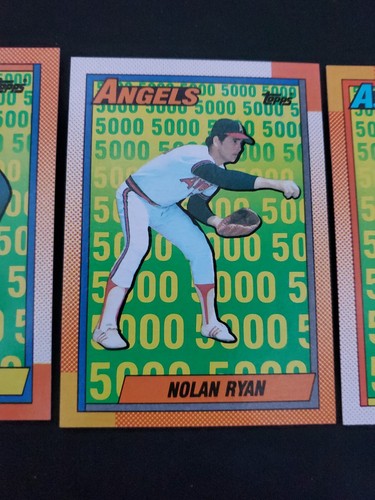 1990 Topps Nolan Ryan complete 5 card set 5000 strike outs mint! - Picture 4 of 12