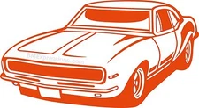 1967 1968 Chevy Camaro Front Vinyl Decal Your Color Choice Sticker