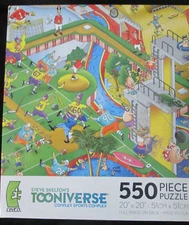 Ceaco Tooniverse Sports Complex🐭20" x 20"🐭550 Pc🐭1 Piece Missing