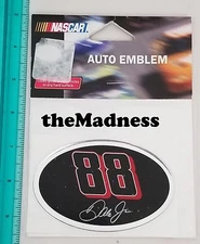 New Dale Earnhardt Jr. 88 Vinyl Auto Emblem NASCAR Promark Licensed Peel & Stick