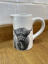 Highland Cow Jug, 11cm, Ceramic Milk Jug, Highland Cow Gifts