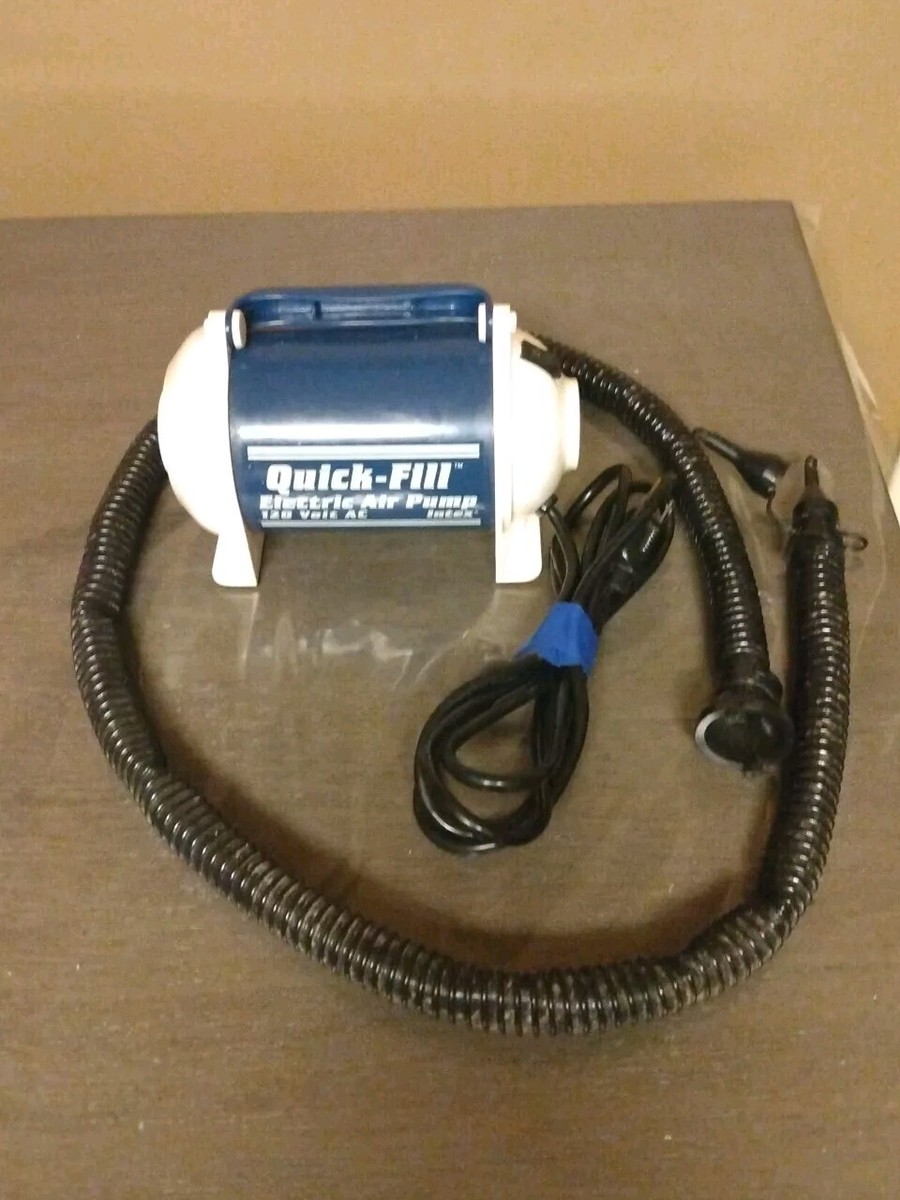 Intex Quick-Fill Electric Air Pump AC 120V Model 58627 68627 With Hose  (WORKS)