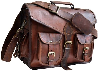 Leder Messenger Bag Schultertasche für Herren Damen JMB TM
