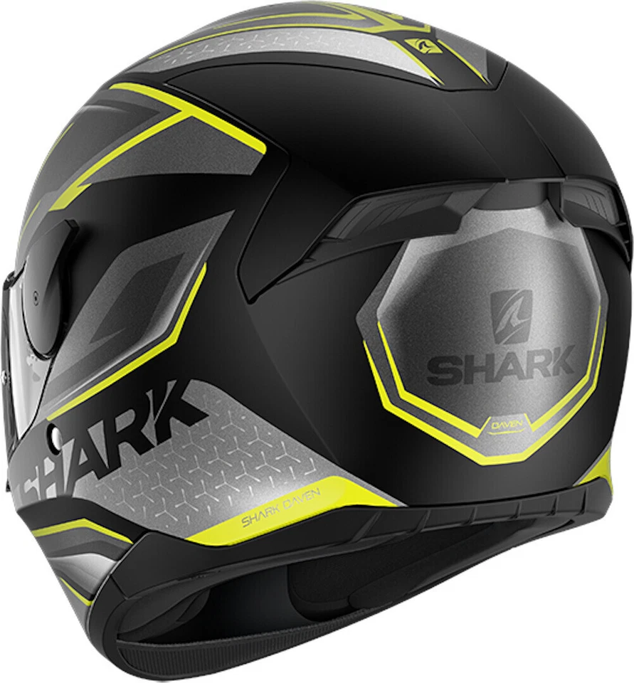 Full Face Helmet Shark D-SKWAL 2 Daven Yellow XS Yellow Helmet Casque - Image 2 of 3