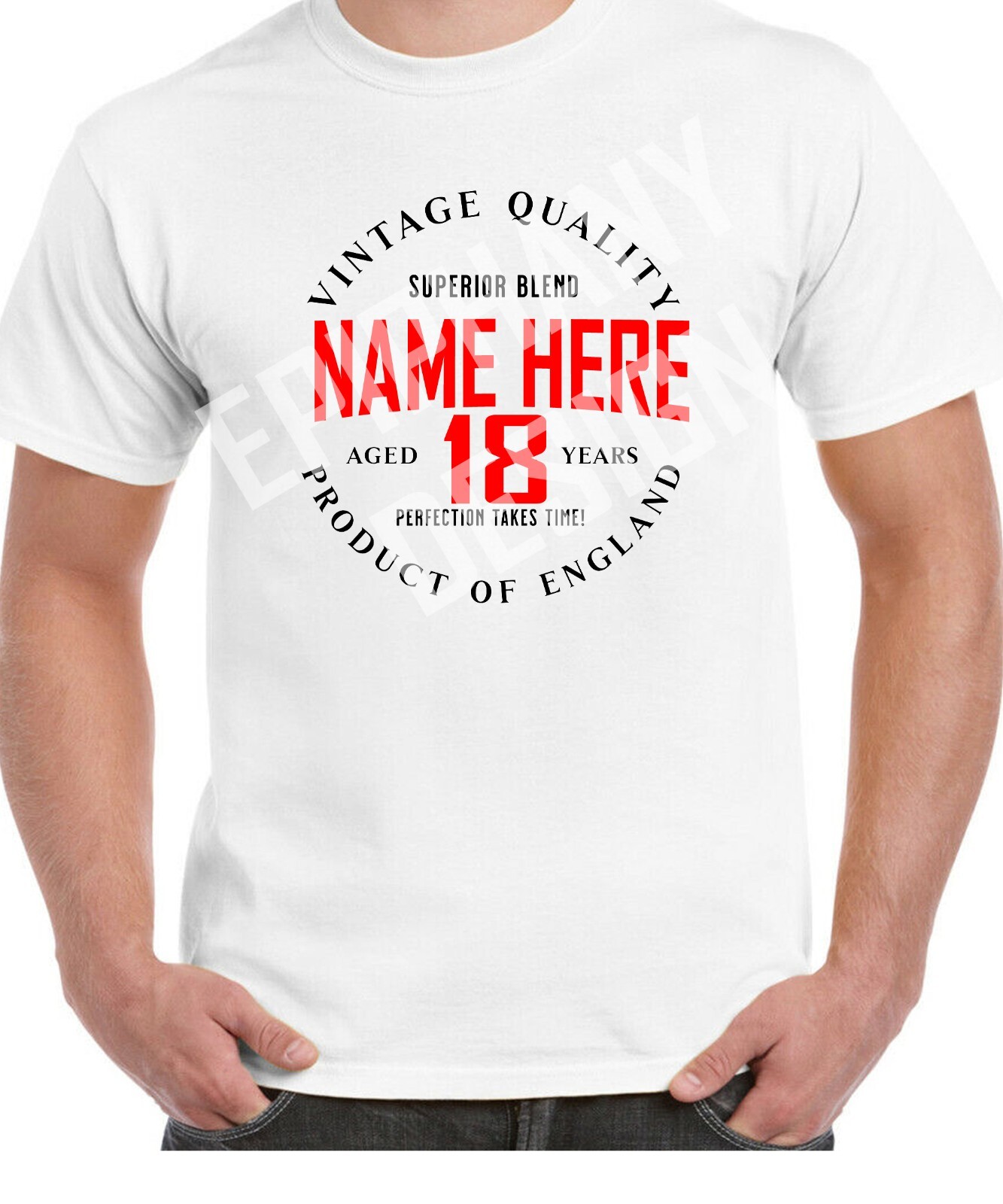 ALTRA T Shirt 18° Compleanno Uomo Regalo Personalizzato Nome Luogo Età 21° 40°