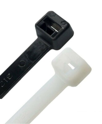 100 x NYLON KUNSTSTOFF KABELBINDER ZIP TIE WRAPS 100mm 200mm 300mm
