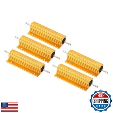 PATIKIL 100W 500 Ohm Aluminum Shell Resistor, 5 Pack Aluminum Housing Resisto