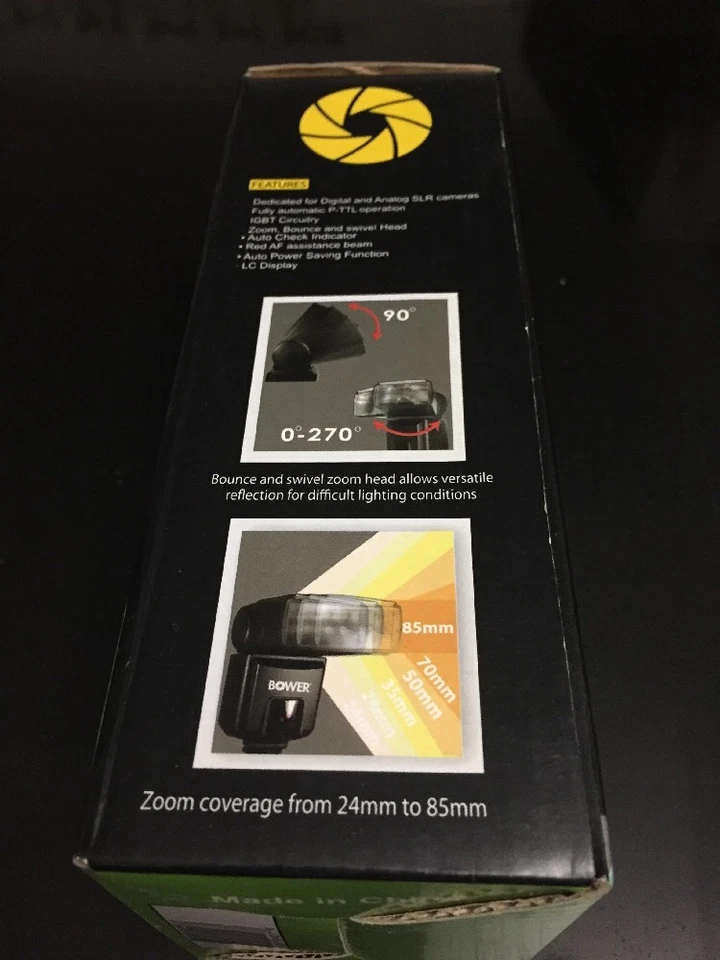 Flash con zoom eléctrico Bower SFD926P para cámaras SLR Pentax y Samsung Foto 2 de 4