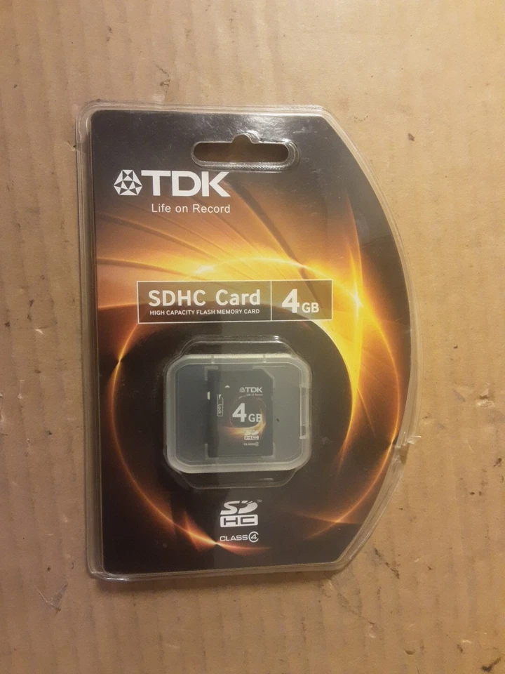 TDK CLASS 4 SDHC CARD 4GB  - New - Sealed - Image 2 of 4