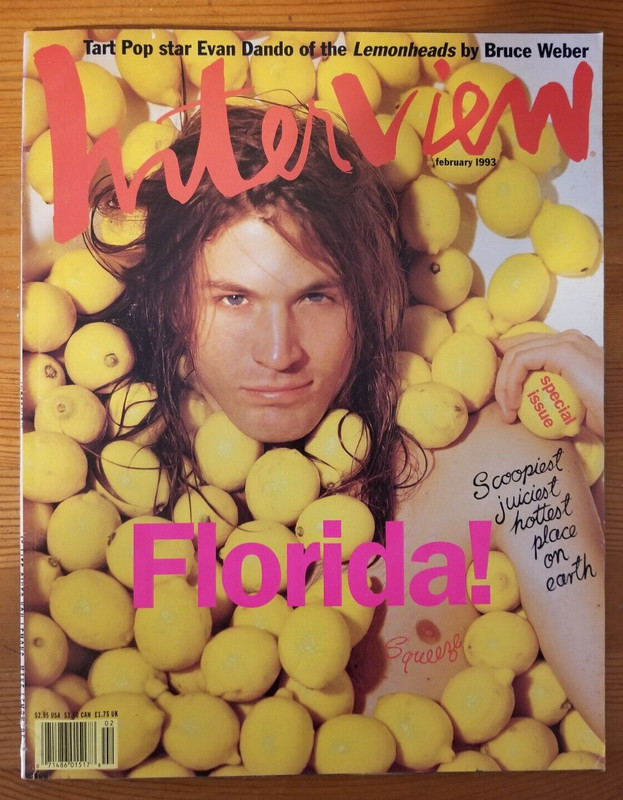 INTERVIEW Magazine Lemonheads Evan Dando Feb 1993 Jerry Lewis Deicide