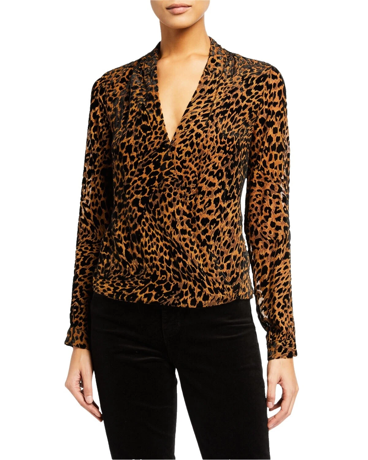 Silk Animal Print Tops for Women