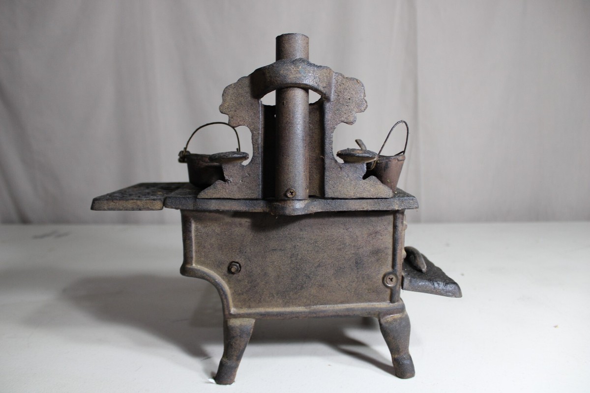 バーベキュー・調理用品 Antique Cast Iron Stove VINTAGE ANTIQUE