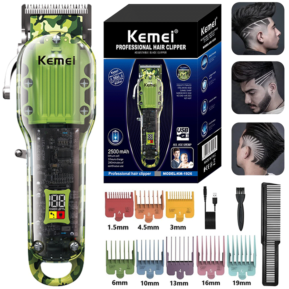 Kemei T-Outliner 0mm Hair Clippers Trimmer Shaving Machine W