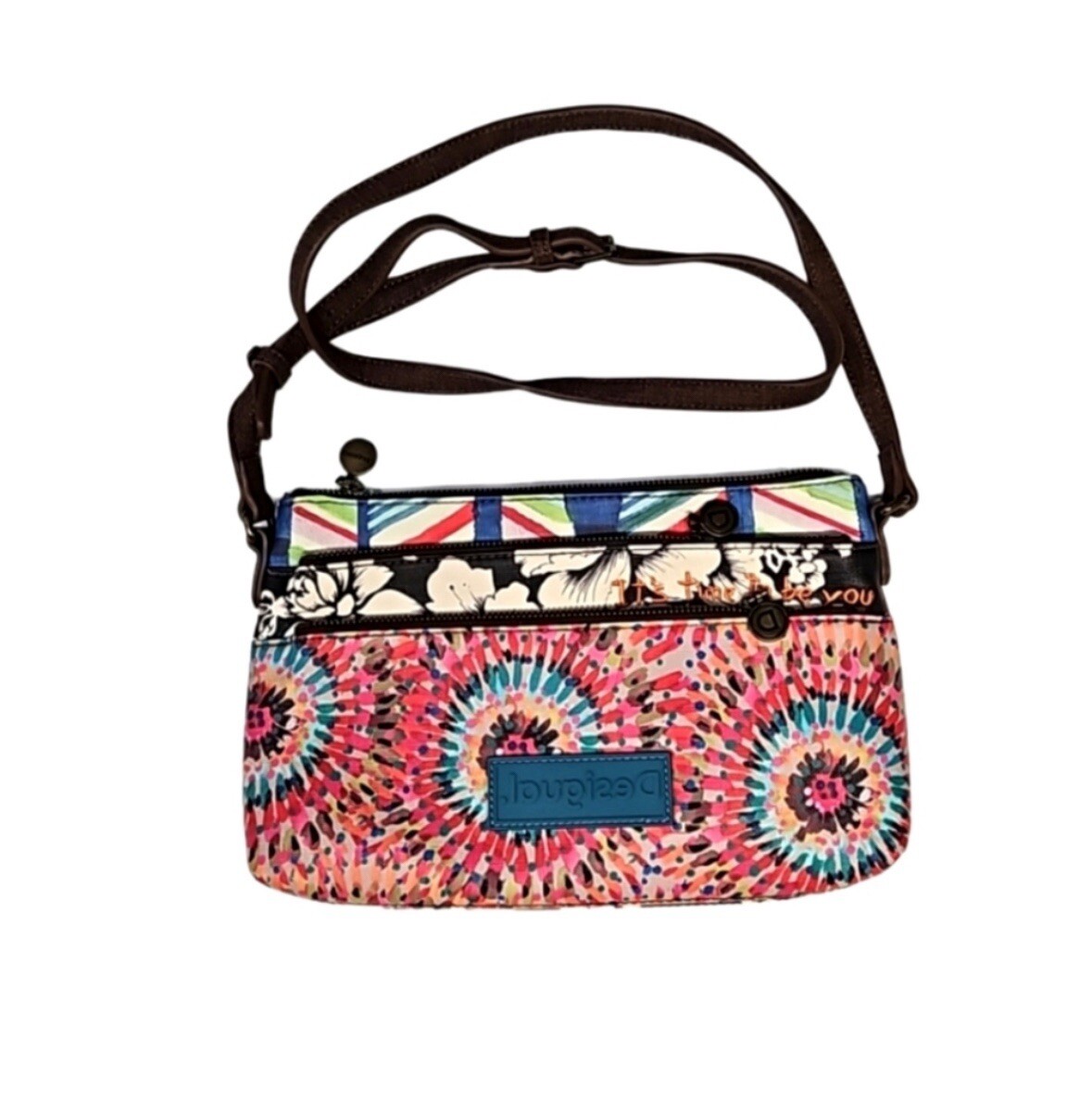 Desingual multiprint sling bag - image 1