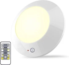 BIGMONAT Battery Operated Shower Light with Motion Sensor Wireless Ceiling Light