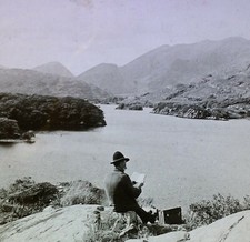 Lakes of Killarney, Ireland, Circa 1910's Magic Lantern Glass Slide