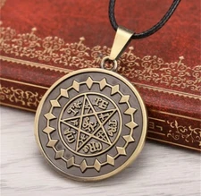 Black Butler Anime Pentagram Necklace 2" Animation Cartoon Cosplay Costume Toy