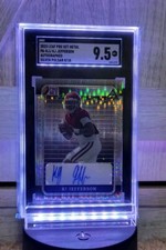 2023 Leaf Pro Set Metal #8/10 SGC 9.5 Gem Mint KJ Jefferson Auto Sealed 