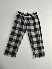 Hurley Pajama Pants Boys 4 Black Grey Check