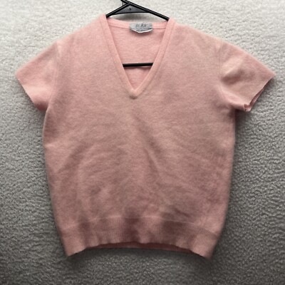Berk Vest Womens Small Pink Burlington Arcade London Angora Active Preppy Chore