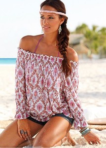 venus ruffle off the shoulder top