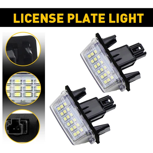 Pair LED License Plate Light Tail Assembly Lamp For 2014-2019 Toyota Highlander