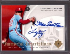 STEVE CARLTON 2005 Ultimate Collection Immortal Inscriptions Lefty Auto #34/99