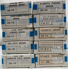Circus Crafts - Wardie-Jay  - Crumrine Circus HO Scale plus metal circus animals
