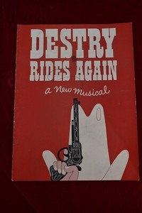 DESTRY RIDES AGAIN JOHN RAITT ANNE JEFFREYS Musical BROADWAY Souvenir Program 