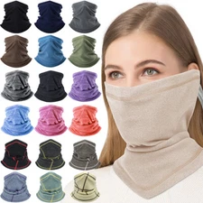 Winter Neck Warmer Gaiter Fleece Windproof Face Mask Cover Scarf for Men Women