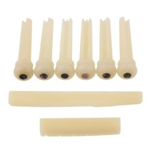 Unbleached Slotted Bone Nut Saddle Bridge Pins for YAMAHA LL / A Guitar