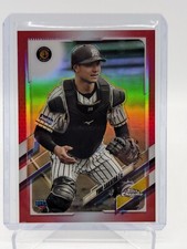 2021 Topps Chrome NPB #163 Yuki Sakaeda RC Red /5 Rookie Card Hanshin Tigers