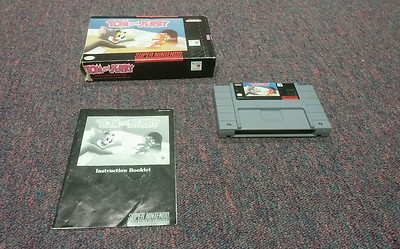 Tom and Jerry  (Super Nintendo) SNES (Complete in Box!) Tested & Works Well!