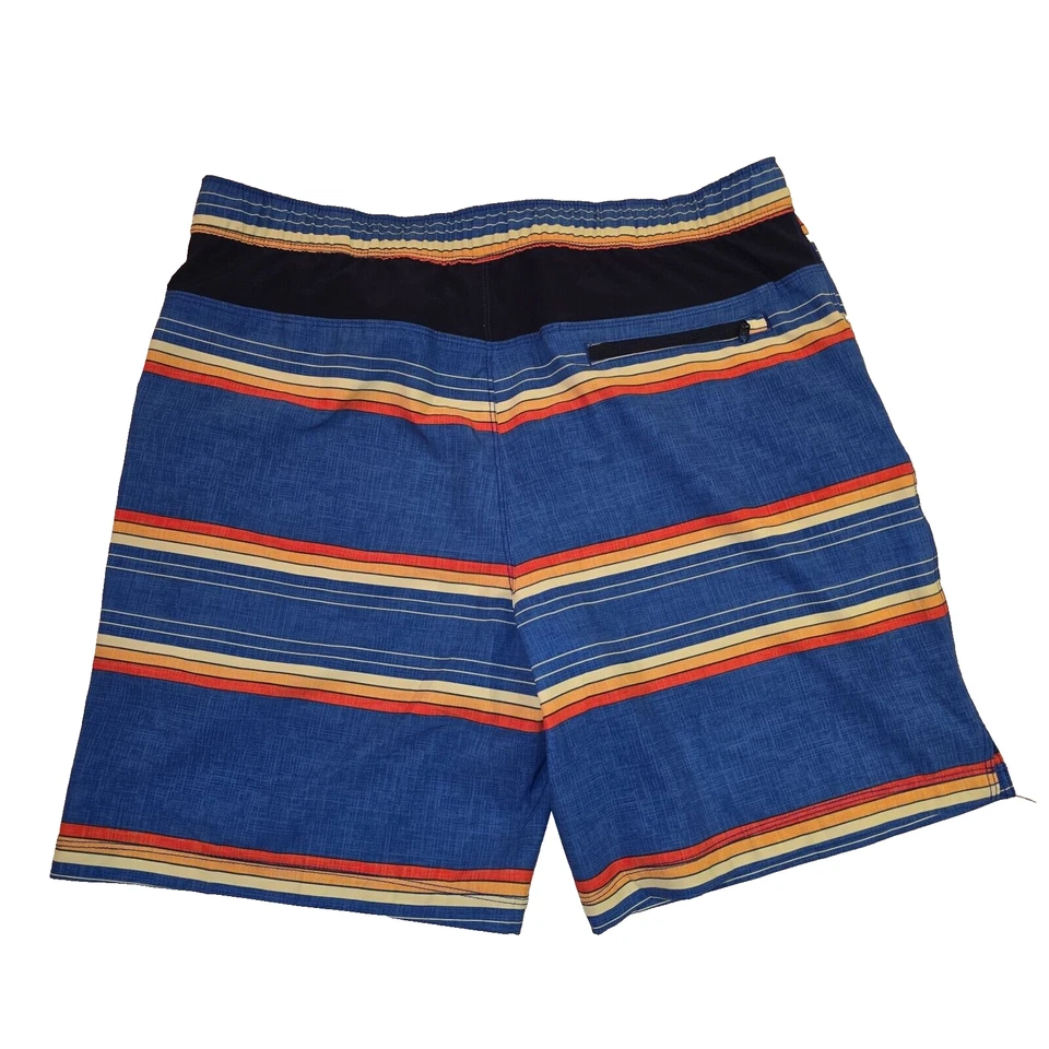 Bañador Speedo cómodo elástico cordón naranja amarillo azul pantalones cortos grandes Foto 2 de 4