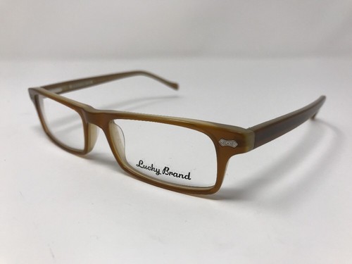 Lucky Brand Eyeglasses JACOB Caramel Marble Frame 47-15-130mm Full Rim HN46