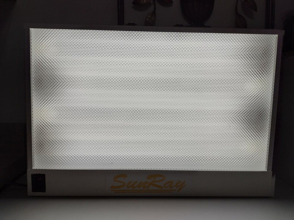 GENUINE SunBox SunRay Light Box Therapy Lamp Machine LARGE 23"x15.5